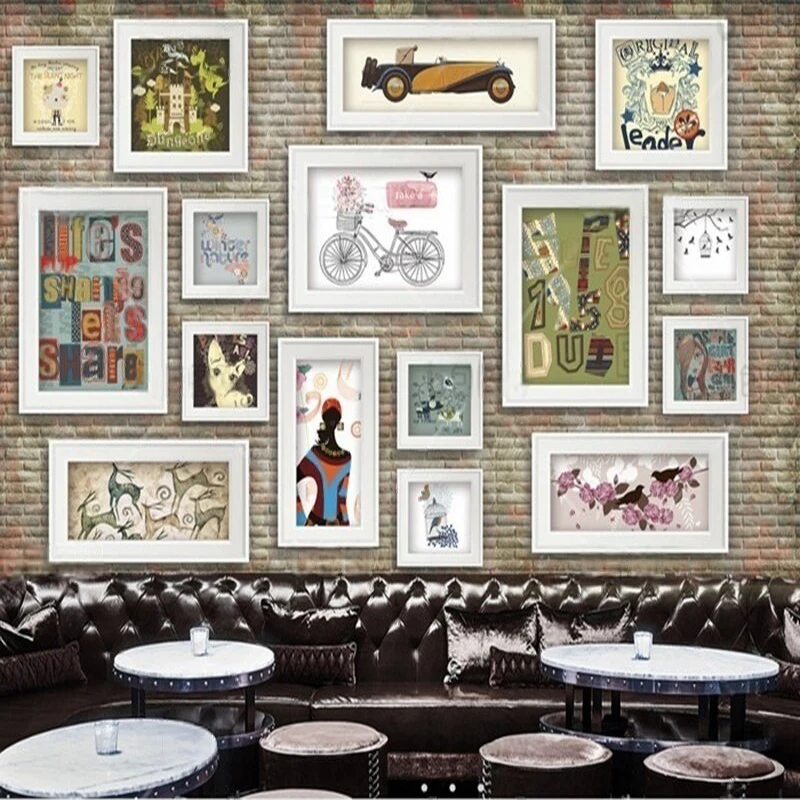 Commercial Wallpaper Printing - Nostaljik dekoratif tablolar, fotoğraf duvarları, yemek