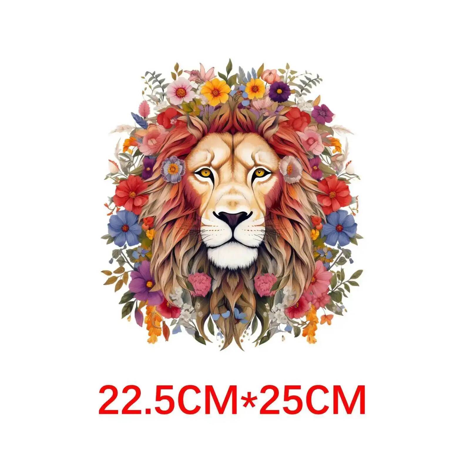 25 cm Aslan Kaplan Çiçek Hayva - Printable Heat Transfer Vinyl incelemesi ve fiyatı