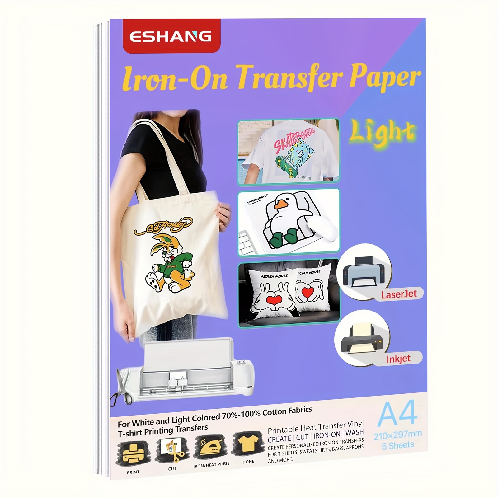 A4 Boyutunda Açık Renkli Kumaş - Printable Heat Transfer Vinyl incelemesi ve fiyatı