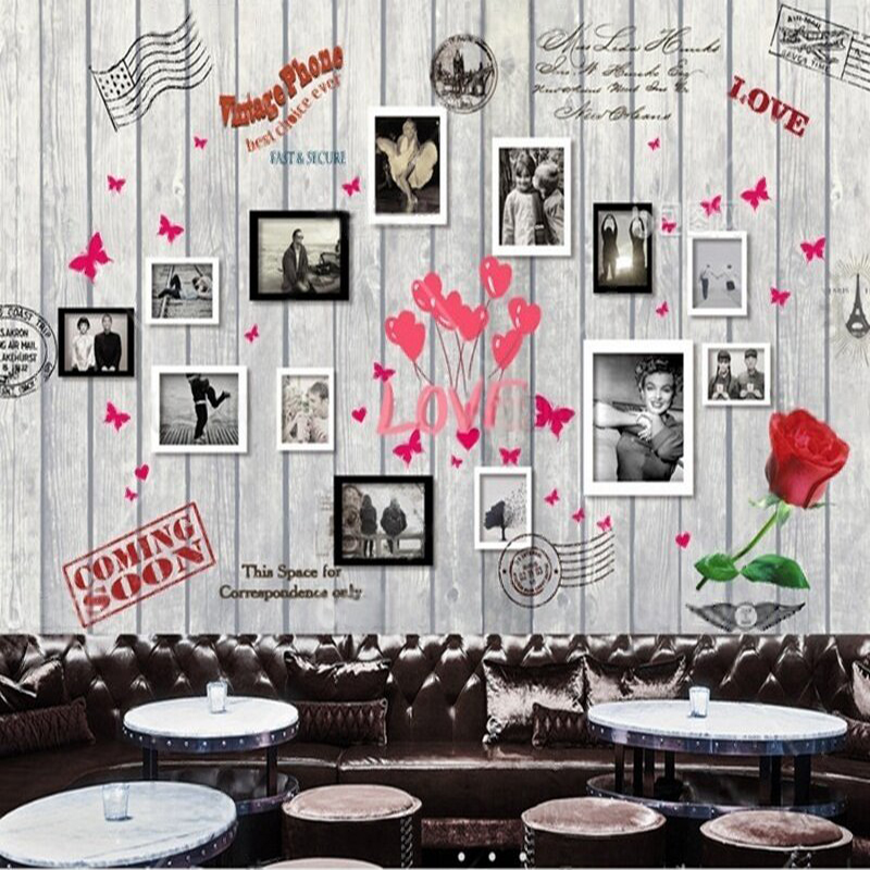 Avrupa ve Amerikan ahşap desen - Commercial Wallpaper Printing incelemesi ve fiyatı