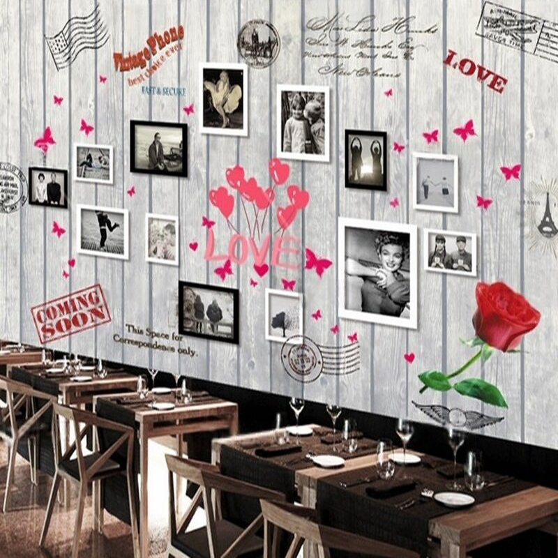 Avrupa ve Amerikan ahşap desen - Commercial Wallpaper Printing incelemesi ve fiyatı