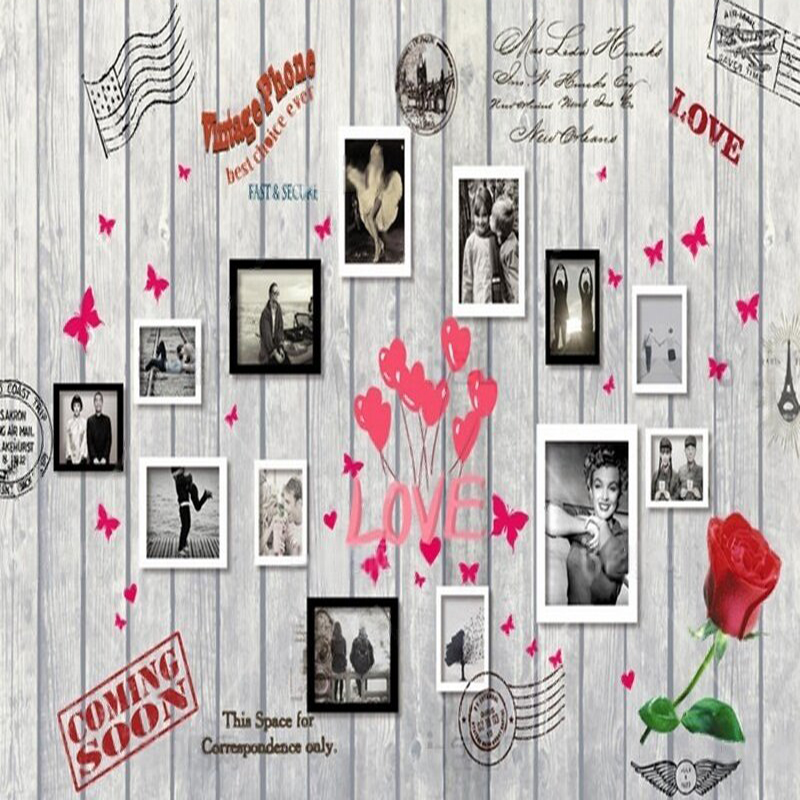Avrupa ve Amerikan ahşap desen - Commercial Wallpaper Printing incelemesi ve fiyatı